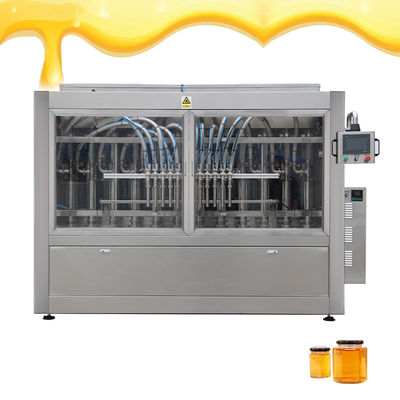 Całkowicie automatyczna maszyna do napełniania butelki z miodem wieloogłowa 100-1000 ml z systemem ogrzewania
