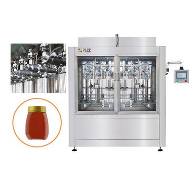 Wysokiej lepkości Żywność Shrimp Paste Sauce Miód Jar Filling Capping Machine Do opakowań szklanych