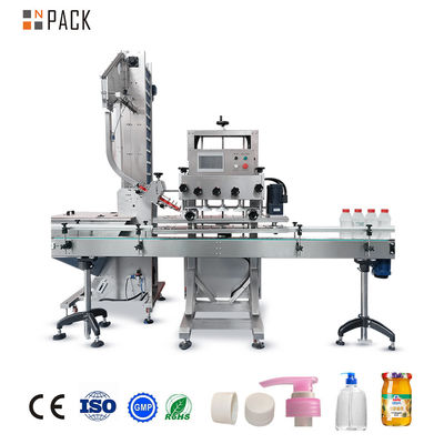 Npack Full Automatic Tomato Pasta Jam Glass Jar Bottle Screw Capping Machine For Pet Bottle