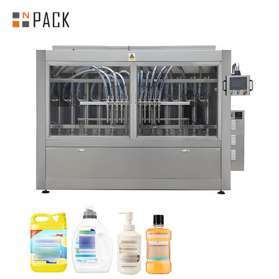 Automatyczna maszyna do napełniania butelek chemicznych o pojemności 100 ml-5000 ml z pompą tłokową i sterowaniem PLC